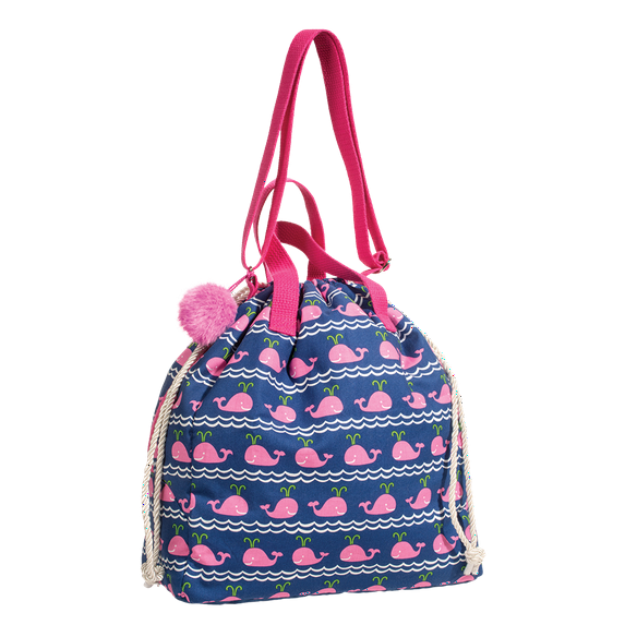 Douglas Cuddle Toys Pink Whale Hobo Sak