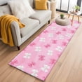 thumbnail image 1 of Pink White Bow 2'x6' Runner Rugs for Hallway Kitchen Bedside Non Slip Washable, Modern Art Watercolor Bowknot Entryway Rug Runners with Rubber Backing, Long Carpet Runner for Laundry Room, 1 of 8