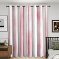thumbnail image 1 of Pink And White Curtains For Bedroom, Watercolor Ombre Stripe Drapes 2 Panels Set, Blush Girls Blackout Curtains For Living Room Home Decor, Patterned Grommet Drapes 52"W x 63"L, 1 of 6