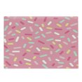 thumbnail image 1 of Pink and White Cutting Board, Abstract Pattern of Colorful Donut Sprinkles Tasty Food Bakery Theme, Decorative Tempered Glass Cutting and Serving Board, Large Size, Multicolor, by Ambesonne, 1 of 1