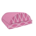 thumbnail image 1 of Pink and White Foot Rest, Pastel Ogee Motifs with Curved Stripes Abstract Design, Non-Slip Backing Adjustable Ergonomic Memory Foam Leg Support for Office, Pink Pale Pink and White, by Ambesonne, 1 of 5