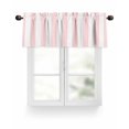 thumbnail image 1 of Pink White Geometric Stripes Kitchen Valances for Windows Minimalist Modern Art Valance Curtains&nbsp; for Kitchen /Living Room/Bedroom/ Bathroom Decor, 42"x12 " ,Rod Pocket 1 Panel,, 1 of 7