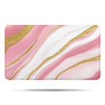 thumbnail image 1 of Pink White Gold Marble Pattern Bathroom Rugs Mat,Non Slip Microfiber Bathroom Rug,Rubber Backing,Soft Bathroom Mats for Bathroom Floor,Tub and Shower,17x30in(43x75cm), 1 of 5