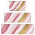 thumbnail image 1 of Pink White Gold Marble Pattern Kitchen Rugs Sets Of 3,Kitchen Runner Rugs Non Skid Washable,Decorative Kitchen Floor Mats for Kitchen,Sink,Laundry,17"x30"+ 17"x47" + 17"x59", 1 of 6