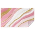 thumbnail image 1 of Pink White Gold Marble Pattern Rectangle Tablecloth 60"x102",Waterproof Polyester Rectangle Table Cloth, Wipeable Spillproof Polyester Tablecloth for Dining, Camping, Indoor and Outdoor, 1 of 6