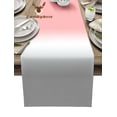 thumbnail image 1 of Pink White Grey Gradient Ombre Table Runner Home Wedding Table Flag Mat Centerpieces Decoration Party Dining Long Tablecloth, 1 of 5