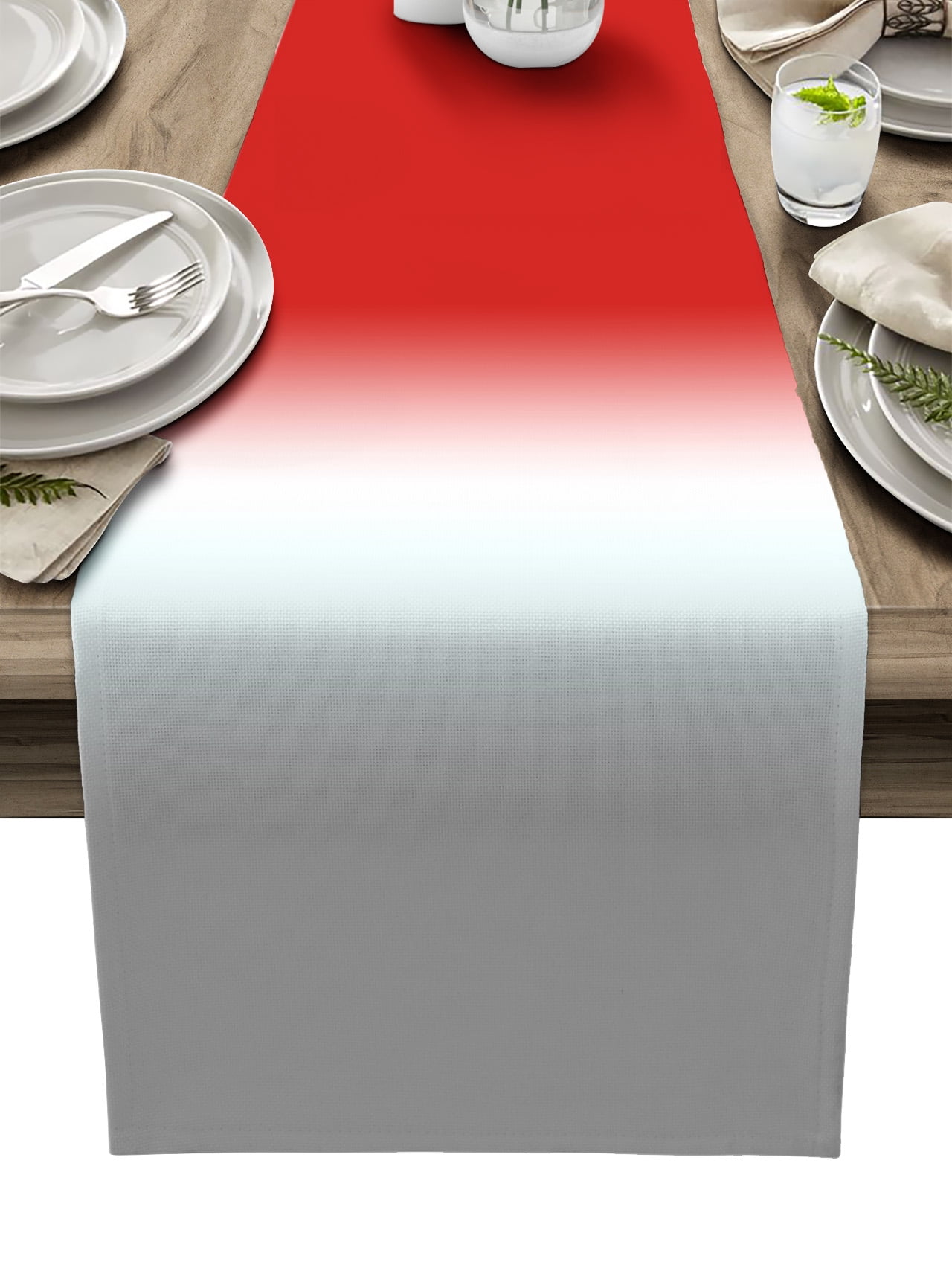 Table Throw Radiating Gradient Pink White Grey Gradient Ombre Table Runner Home Wedding Table Flag Mat ...
