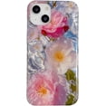 thumbnail image 1 of Bling Glitter Laser Beautiful Flowers Water Ripple Phone Case Compatible with iPhone Case (One-P,iPhone 15), 1 of 6