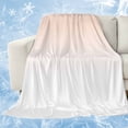 thumbnail image 1 of Pink White Ombre Cooling Blanket,Lightweight Breathable Summer Throw Blanket with Double Sided Cold Effect,Beige Gradient Color Modern Abstract Art Picnic Blankets Bed Sheet for Hot Sleepers 30"x40", 1 of 8