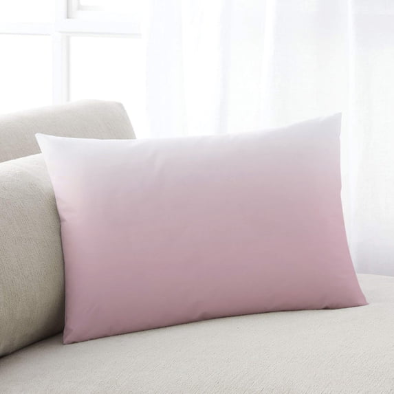Pink White Ombre King Size Pillow Cover,Pillowcase Protectors with Zipper,Breathable Decorative Throw Pillow Case Cover,Pink Gradient Color Modern Abstract Art Pillow Shams for Couch Sofa 20x36Inch