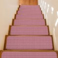 thumbnail image 1 of Pink White Pixels Stair Treads Non Slip for Steps Modern Contemporary Abstract Boho 4 Pcs Reusable Adhesive Stair Runner Mats for Dogs Elders Carpet Treads Rugs for Staircase 8x30 In, 1 of 9