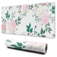 thumbnail image 1 of Pink and White Roses Mouse Pads Pad Mouse Waterproof Washable for Office Home Work Gaming Gifts Tables Mousepads Rubber Base Mousepad with Stitched Edges 35.4x15.7inches, 1 of 7