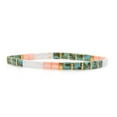 thumbnail image 1 of Pink, White Turquoise Tila Bead Bracelet, 1 of 11