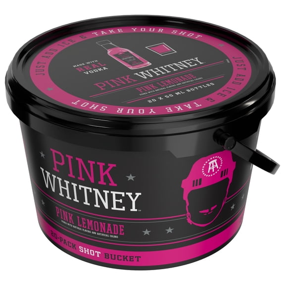 Pink Whitney Lemonade Flavored Vodka, 50ml, 20 Pack Bucket, 30% ABV