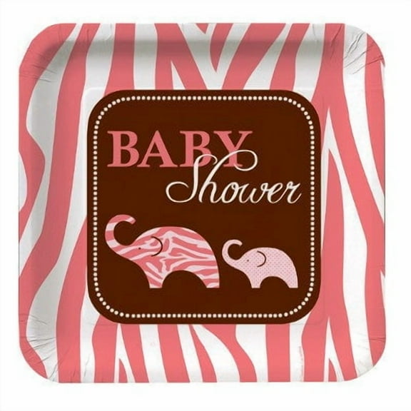 Pink Wild Safari Dinner Plate by Creative Converting - 427386