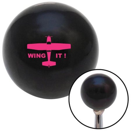 Pink Wing it Black Shift Knob with M16 x 1.5 Insert Shifter Auto Manual Custom Brody