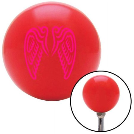 Pink Wings Conjoined in Lure Red Shift Knob with M16 x 1.5 Insert Shifter Auto Brody