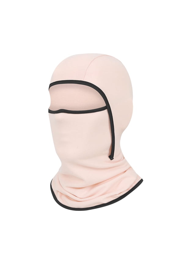 Pink Winter Cycling Face Mask Cold And Windproof Outdoor And Motorcycle Protection Skiing With Fleece Lining Style Comfortable For Sports And Everyday Use