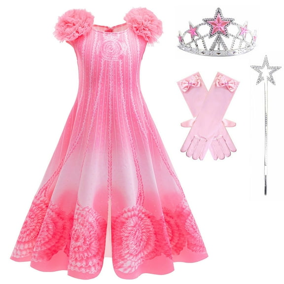Pink Witch Costume for Girls Halloween Party Dress