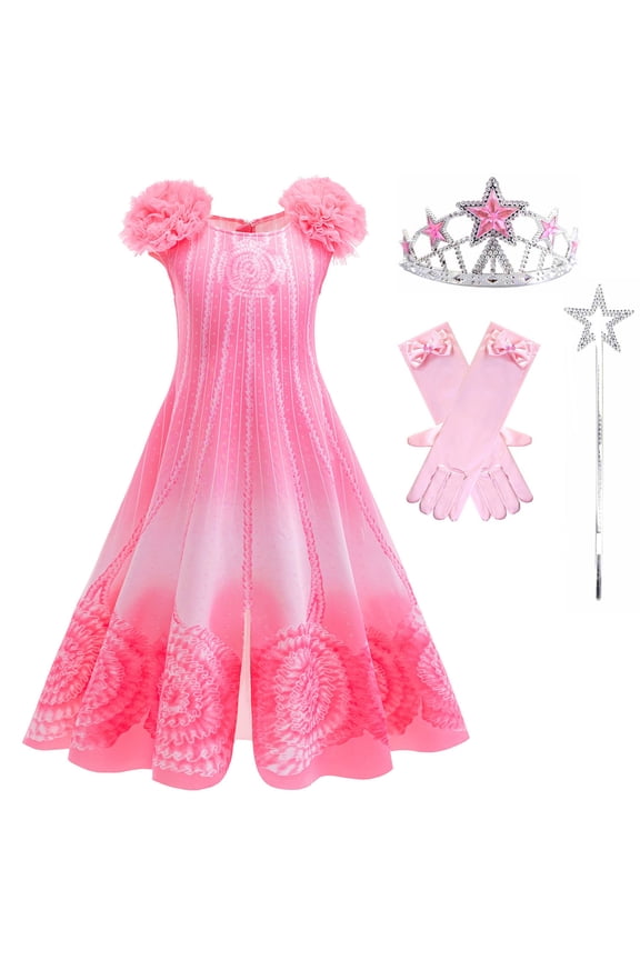 Pink Witch Costume for Girls Halloween Party Dress