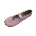thumbnail image 1 of Pink Women Fly Knit Extremely Comfortable Slip On Extremely Lightweight And Breathable Flats With Soft Sole For All Day Wear, 1 of 8