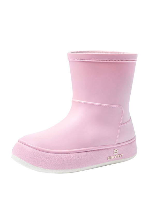 Pink Women'S Fashionable Rain Boots With Decorative Appeal, Waterproof And Comfortable For Daily Use