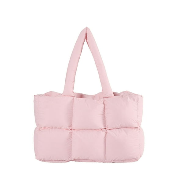 Pink Women'S Tote Bag Shoulder Bag Large Capacity Zipper Travel Bag For Work School Commuting Weekend Trip Casual Handbag 39X25X13Cm 0.90Lb