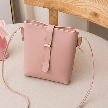 Pink Women Simply Fashion Bag Strap Messenger Shoulder Bag Mobile Phone Bag