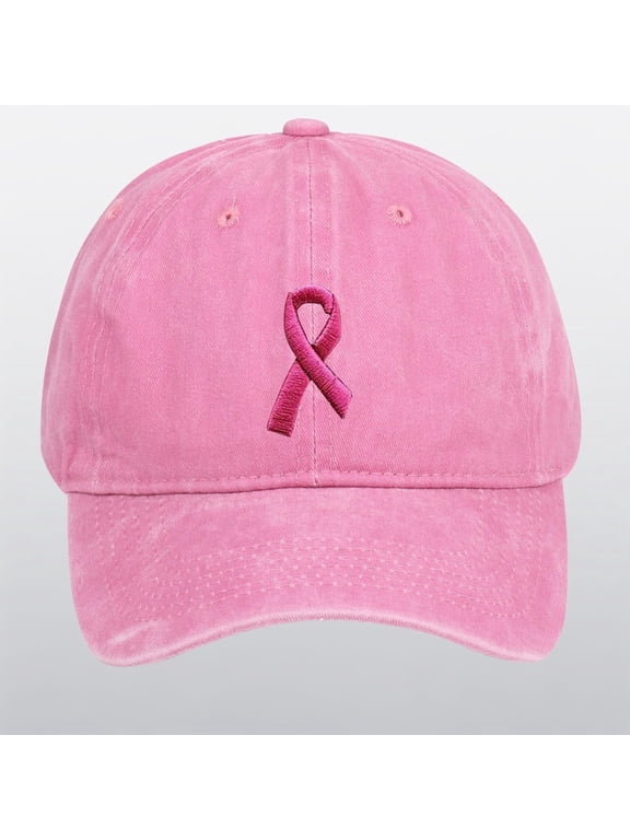 Pink Women's Baseball Caps, Breast Cancer Hats For Women Embroidered Adjustable Breast Cancer Awareness Hat Breast Cancer Gifts For Woman,Women's Accessories Baseball Caps