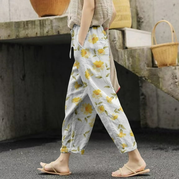 Pink Women's Casual Pants, Women'S Spring And Summer Casual Drawstring Pants,Women's Casual Pants S