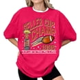 thumbnail image 1 of Pink Women's Short Sleeve T-shirt, Geller Cup Shirt Friends Tv Show Tee Football Trophy Graphic Tee Retro 1996 Geller Bowl Shirt Shirt Funny Thanksgiving Football Shirt,Women's Short sleeve T-shi, 1 of 6