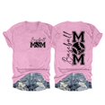 thumbnail image 1 of Pink Women's Short Sleeve T-shirt, Women'S Fashionable Casual Letter Print Round Neck Top Short Sleeve T Shirt,Women's Short sleeve T-shirt L, 1 of 2