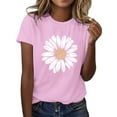 thumbnail image 1 of Pink Women's Short Sleeve T-shirt, Women'S I Simple Printing Europe And The United States Men And Women Round Neck T Shirt,Women's Short sleeve T-shirt S, 1 of 4