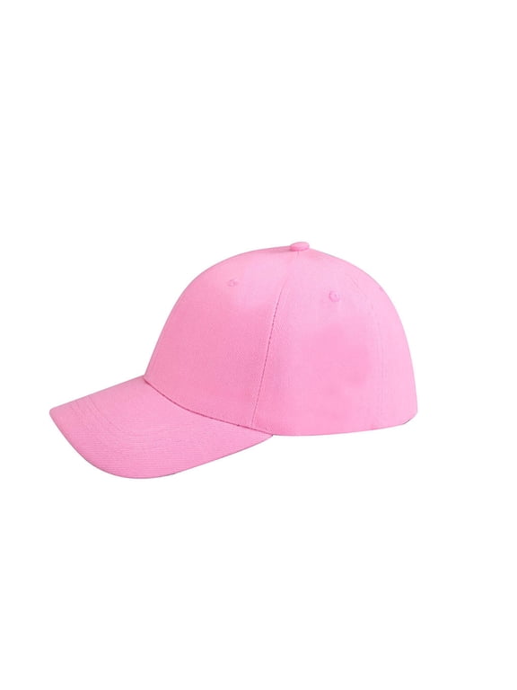 Pink Women's Visors, Hat Cotton Light Board Solid Color Baseball Cap Men Cap Outdoor Sun Hat,Women's Accessories Visors