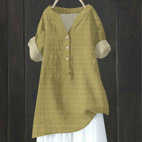 Pink Womens Blouses Solid Color Simple Geometric Texture Semi Open Shirt Top Ladies Tops and Blouses