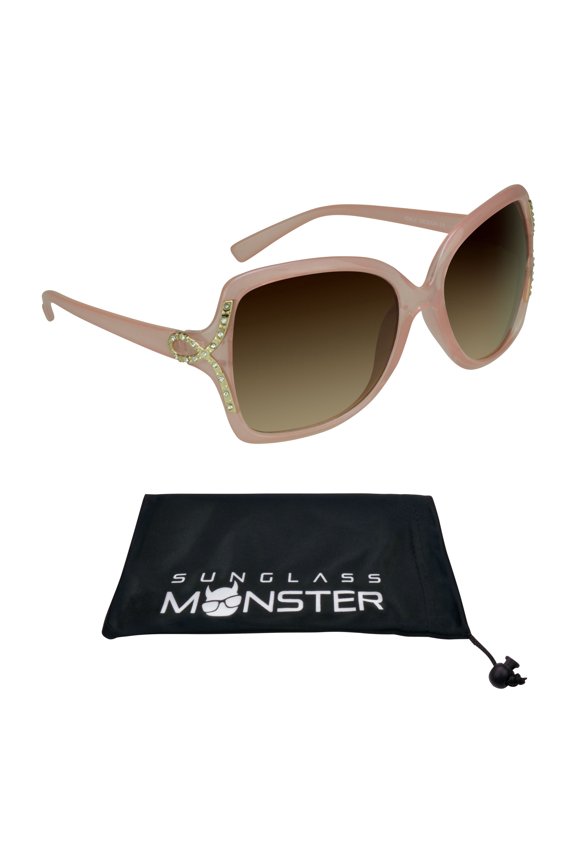 Pink Womens Sunglasses Rhinestones Fashionable and Trendy