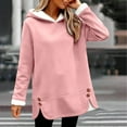 thumbnail image 1 of Pink Womens Sweaters Women's Winter Warm Hoodies Fleece Lined Sweatshirt Long Sleeve Fuzzy Warm Pullover Winter Clothes Fall Outfits for Women 2025, 1 of 6