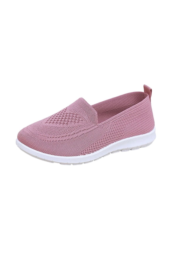 Pink Womens Wedge Sandals Low Cut Lightweight Casual Spring Summer Shoes Ladies Outdoor Comfortable