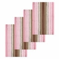 thumbnail image 1 of Pink Wood Grain Kitchen Dish Towels for Drying Dishes Set of 4, Brown Vintage Mottled Country Stripes Waffle Weave Microfiber Hand Tea Bathroom Towels Quick Dry & Absorbent Towel 15.7x23.6, 1 of 7