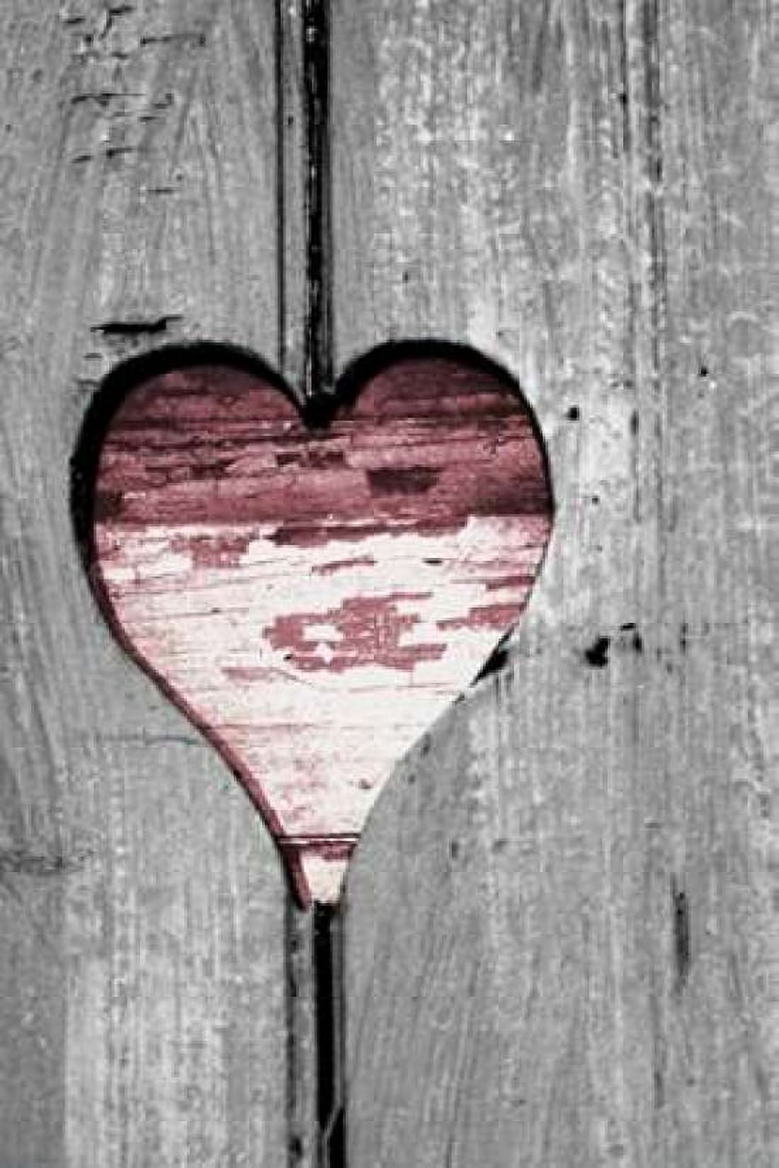 Pink Woodcut Heart II Canvas Art - Gail Peck (12 x 18)