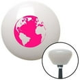 thumbnail image 1 of Pink World White Retro Shift Knob with M16 x 1.5 Insert Shifter Auto Manual Custom, 1 of 1