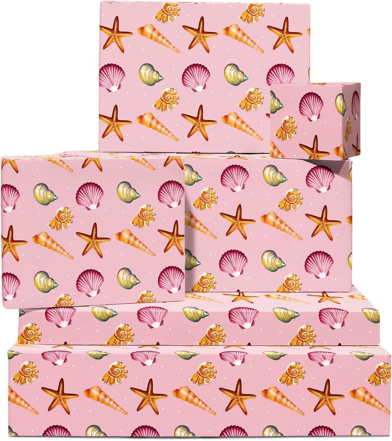 Birthday Wrapping Paper Kit with Cut Lines, Bows and Gift Tags, Balloons,  Candles, and Fireworks (7 Bows, 30 Gift Tags, 4 Rolls, 120 sq. ft) 