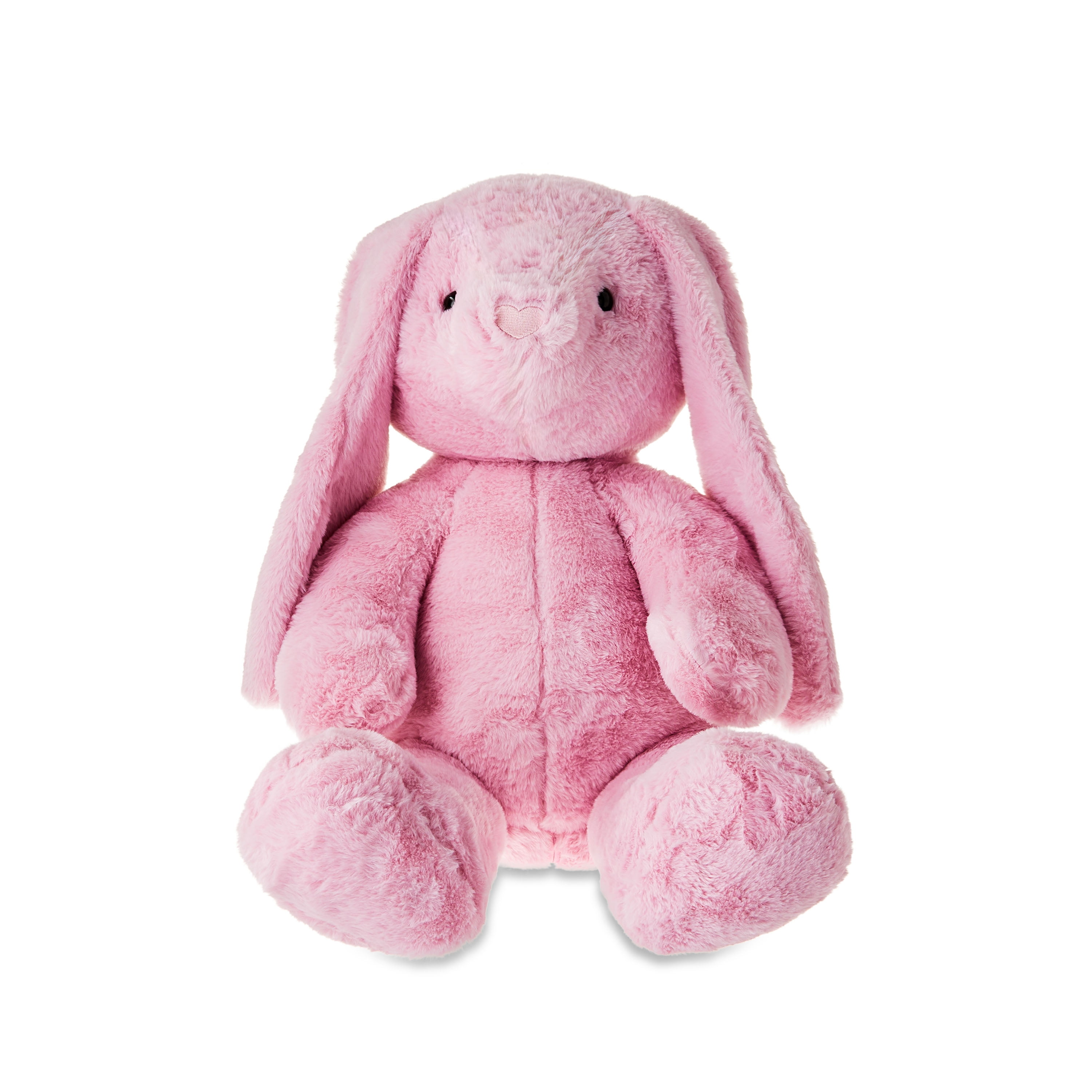 Large Bunny Plush, Pink, 22