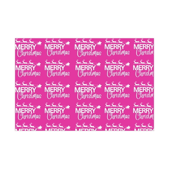 Pink Xmas Merry Christmas Gift Wrapping
