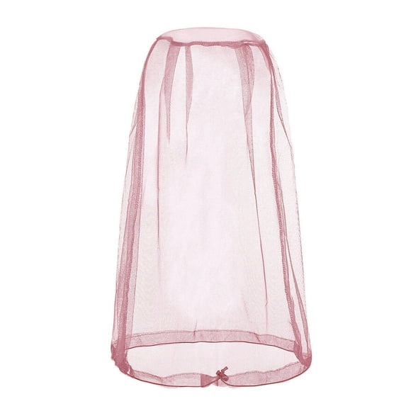 Pink Xxs Size 10X18Inch Cuffed Mosquito Repellent Head Net Hat - With Face Cover, Head Protection Netting, Mosquito-Proof Head Net - For Outdoor Fishing, Camping, Outdoor