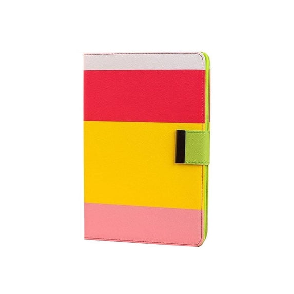 Pink Yellow Red ipad Mini 2 3 PU Leather Folding Tablet 360 Rotating Case Slim fit Folio standing protective rotating Smart Cover