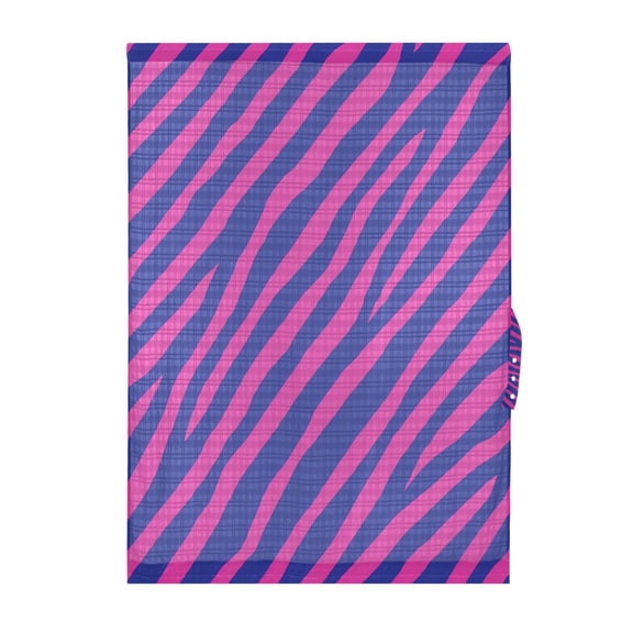 Pink Zebra Pattern Door Curtain Sheer Privacy Light Filtering Window Panel 1 Panel 25x40 Inch