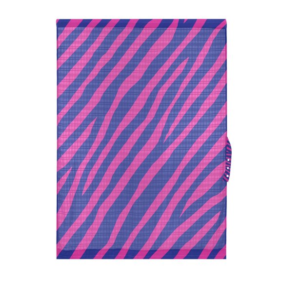 Pink Zebra Pattern Door Curtain Sheer Privacy Light Filtering Window Panel 1 Panel 25x72 Inch
