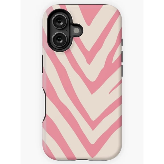 Pink Zebra Print H220 Slim Protective Case for iPhone 17 16 15 14 13 12 11 Pro Max