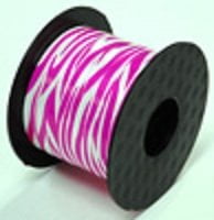 US Toy LT211 Pink Zebra Print Curling Ribbon